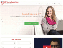 Tablet Screenshot of ichineselearning.com